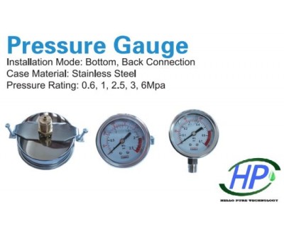 Pressure Gauge for RO Water Treatment System